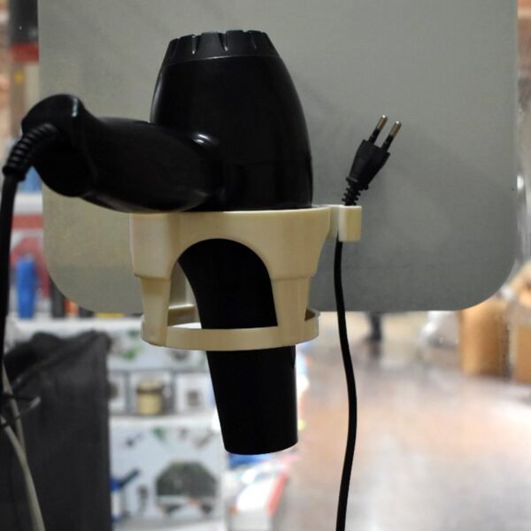 Hair Dryer Holder with Suction - Wall-Mount Bathroom Organizer for Women & Girls