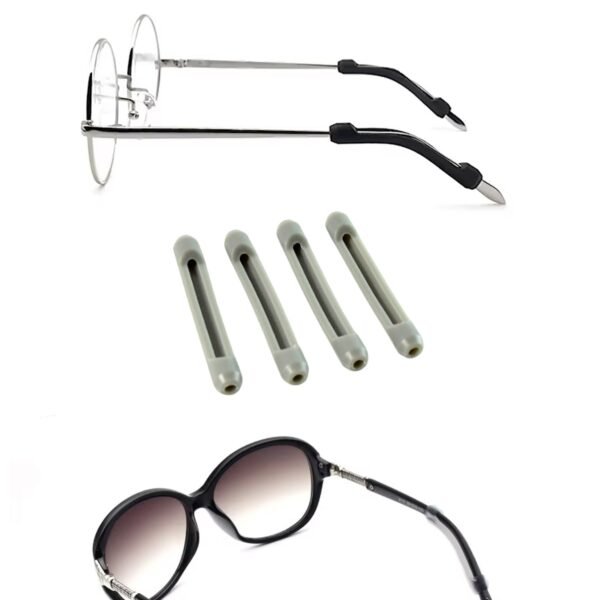 02_9cb8f3bf-078c-4315-b64c-cef62dc9d5b9.jpg Anti-Slip Eyeglass Temple Tip Sleeves - (4 Pc)