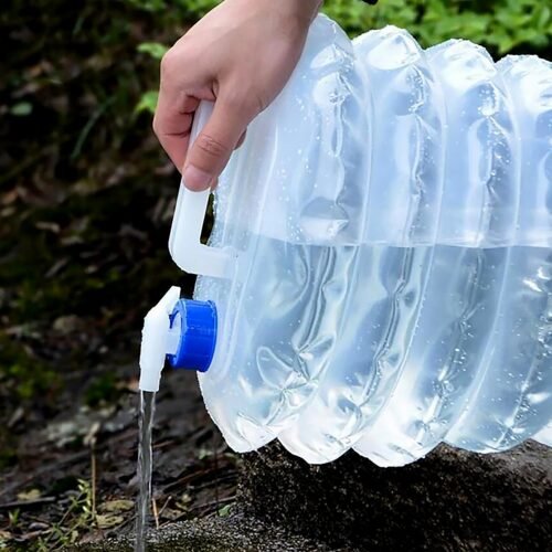 02_9ce8e008-be87-4a4e-987e-0e08c4e78efb.jpg Outdoor Camping Collapsible Water Container with Carry Handle & Tap Valve