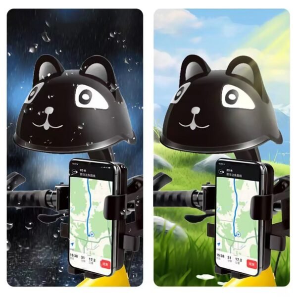 Sun Visor for Handlebar with Phone Holder for Bicycles and Motorcycles