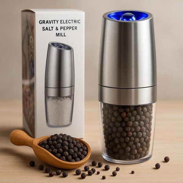 02_Grinder.jpg Automatic Gravity Electric Salt and Pepper Grinder Mill (1 Pc)