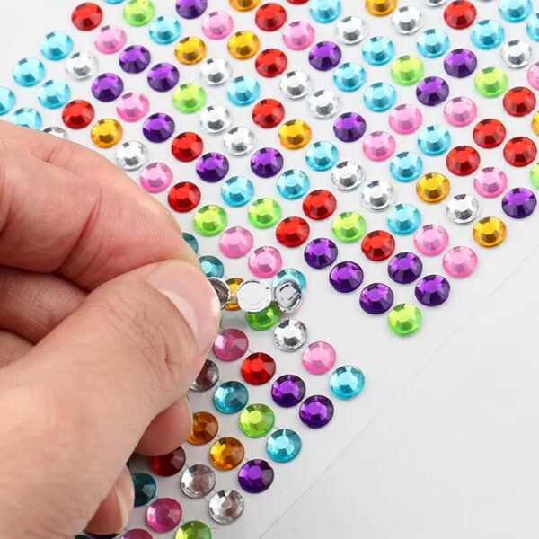 Self Adhesive Multi Size Shaped Shining Stones Crystals Stickers