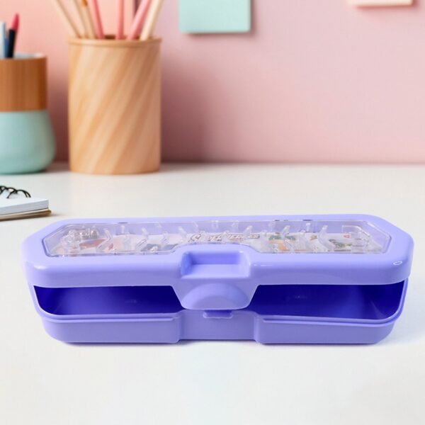02_a2c6fe50-07f8-4390-9b21-5dd1521ff96e.jpg Cartoon Character Printed Plastic Pencil Box with Built-in Maze Puzzle Game (1 Pc)