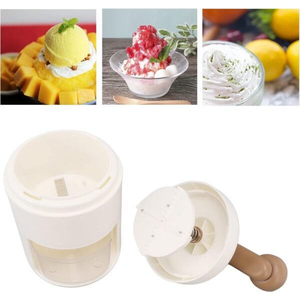 Portable Gola Maker and Ice Crusher | Manual Shaved Ice & Smoothie Machine