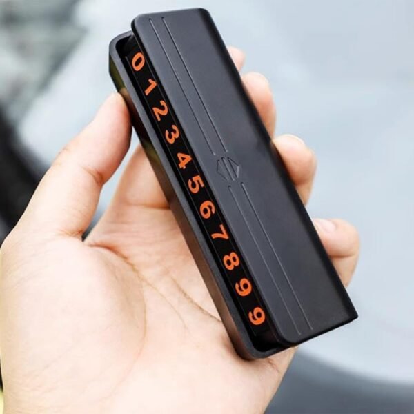 Temporary Car Parking Mobile Number Display with Magnetic Numbers Stickers  (1Pc)