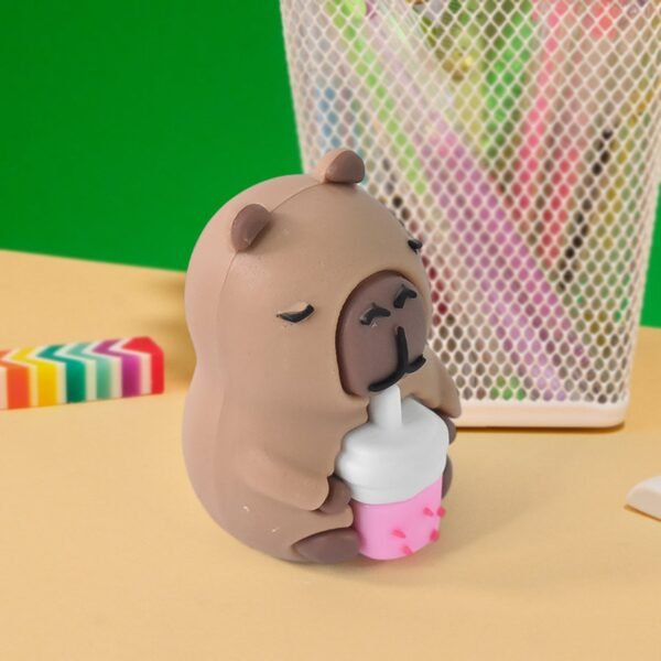 Cartoon Shape Pencil Sharpener with Built-In Eraser (1 Pc)