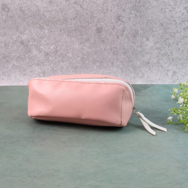 PU Leather Cosmetic & Pencil Pouch - (1 Pc)