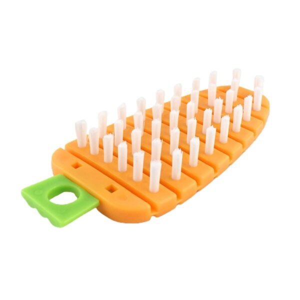 Vegetable Scrubbing Brush Non Toxic Fruit Brush Carrot Shape for Vegetables