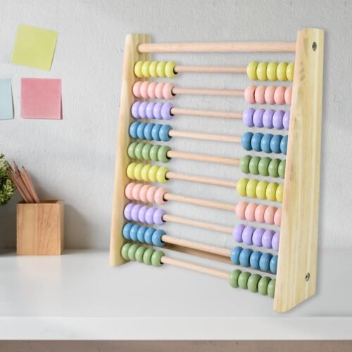 Wooden Counting Number Maths Learning Abacus Toy (1 Pc)