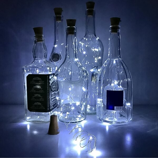 02_b0b5d086-e8e9-4e94-bd13-5230a86d8a8e.jpg Wine Bottle Cork String Light | Multi LED / 2M Cable (White / 1 Pc)