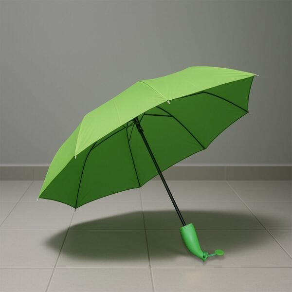 Green Stylish Banana Shaped Mini Foldable Umbrella