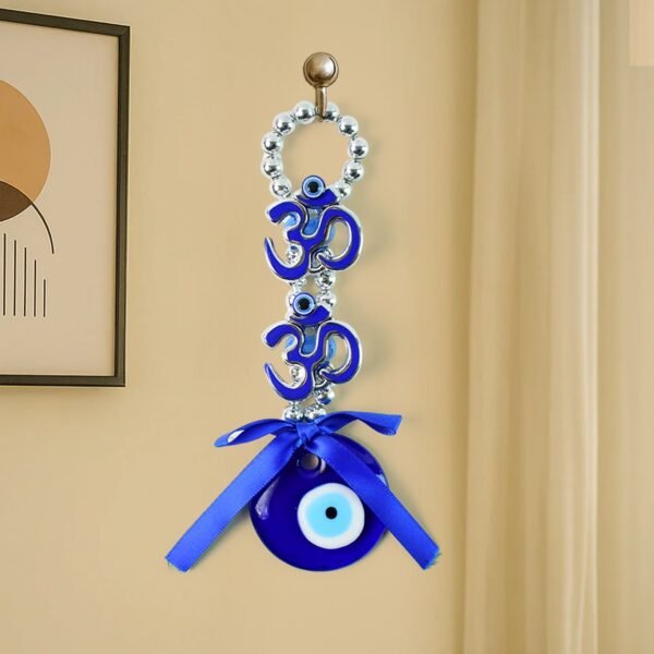 02_b1938110-b36e-4b5c-8b35-dba0d65078de.jpg Decorative Double OM Symbol Evil Eye Hanging (1 Pc)