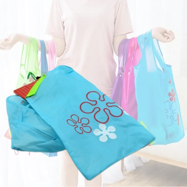 Reusable Grocery Bags - Reusable Bags With Handles (1 Pc / Mix Color)