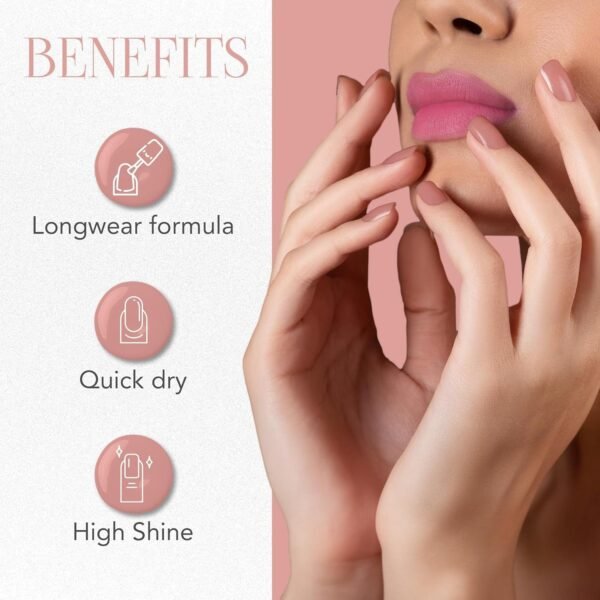 OG Beauty Pastel Peach Gel Intense Nail Polish (1 Pc / 10 ML)