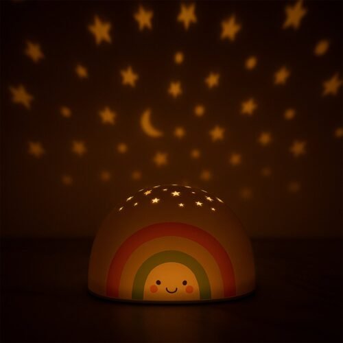 Rainbow projector LED Night Light for Kids (1 Pc (Music is not playing)