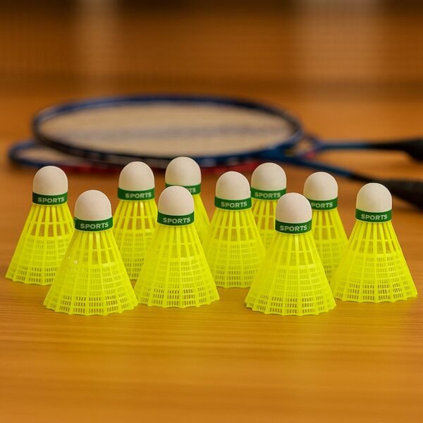 Konex Premium Plastic Badminton Shuttlecock Set (10 Pcs)