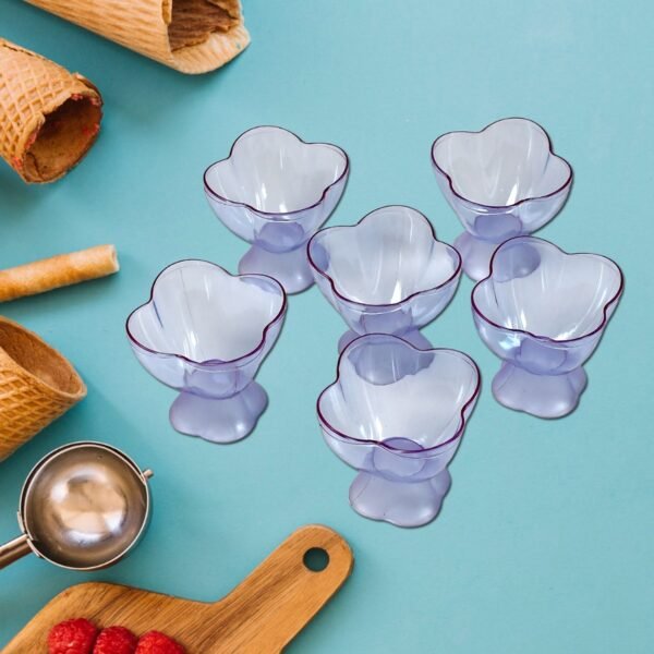 Serving Dessert Bowl Set - 6pcs Ice Cream, Salad, and Fruit Bowls (Brown Box)