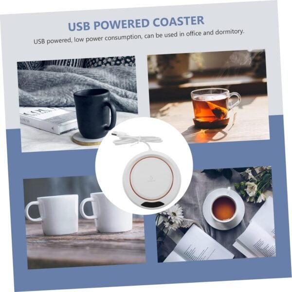 USB Warm Coaster Heated Coffee Mug Heater Electric Warmer 1 Pc