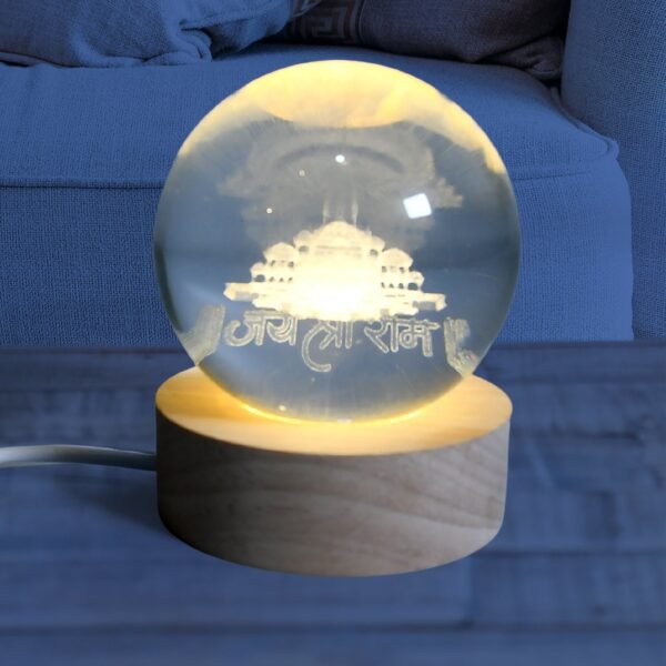 02_baef507e-12cc-4886-af80-10aee71614db.jpg 3D Crystal Ball Night Light for Bedroom & Home Decoration Gift (1 Pc)
