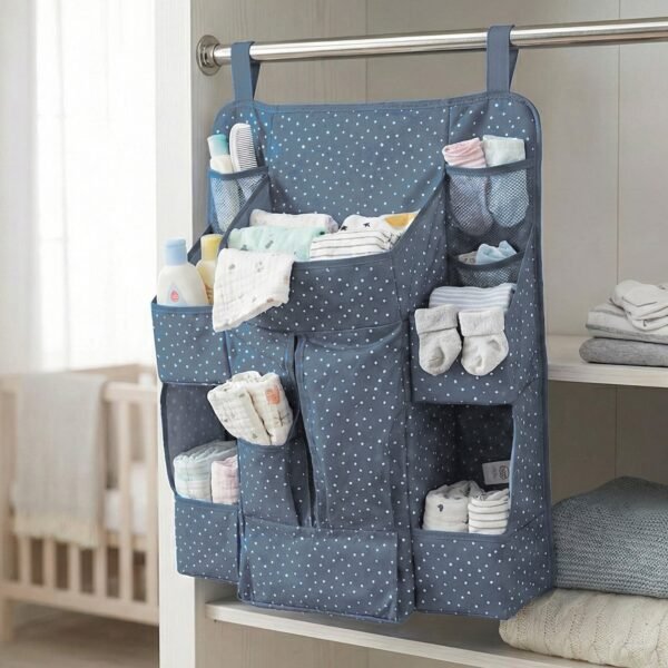 Multi-Pocket Hanging Baby Care Organizer (1 Pc)