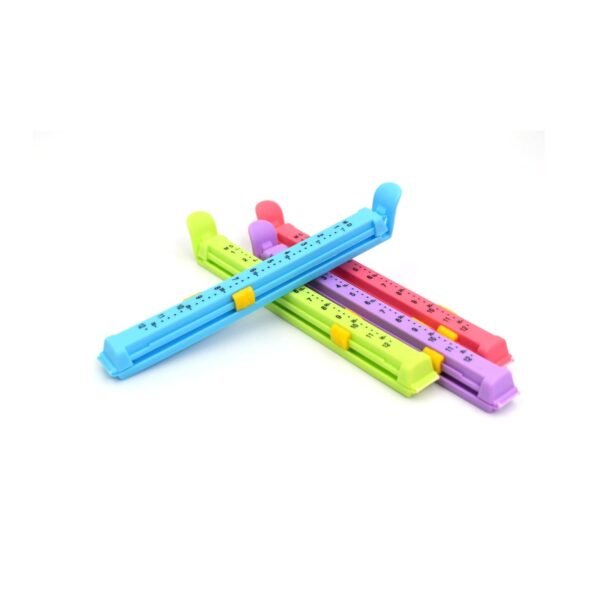 large Plastic Food Pouch Clip Sealer Set of 4 (Multicolor)