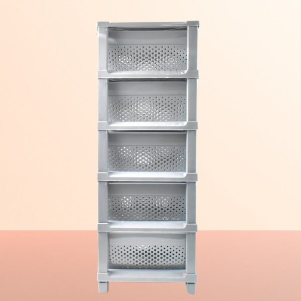 Multi-Purpose Anti-Slip 5 Layer Modular Drawer Storage System (68×33 Cm)