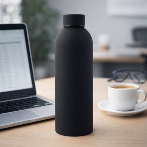 02_bottle_d2ecf1be-0feb-4353-917d-54c8438cd17d.jpg Stainless Steel Double Wall Vacuum-Insulated Drink Water (Black / 500 ML Approx)