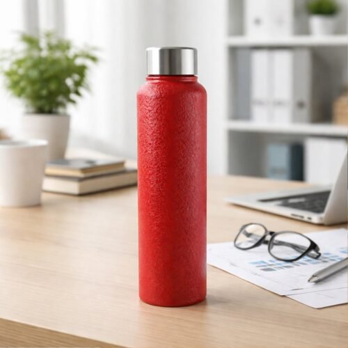 1000 ML Stainless Steel Water Bottle Red Color (1 Pc)