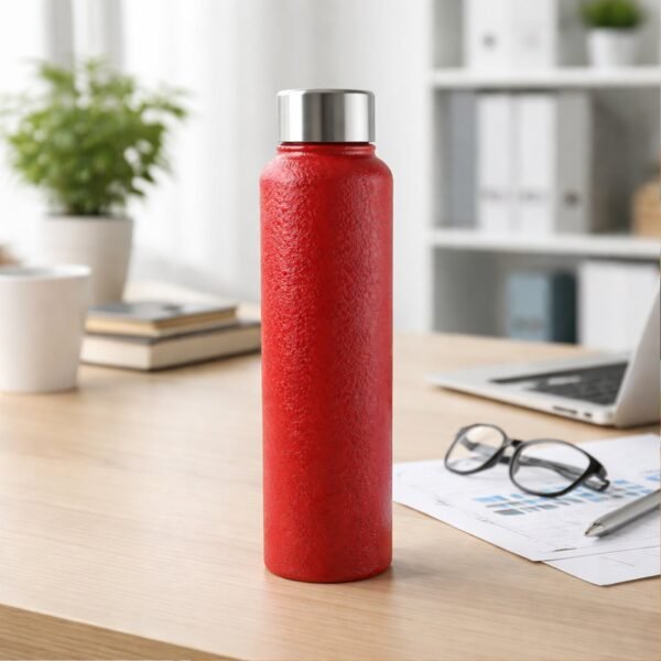 1000 ML Stainless Steel Water Bottle Red Color (1 Pc)