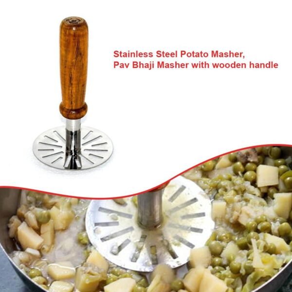 Pavbhaji Masher – Strong Kitchen Tool for Mashing Pavbhaji & Vegetables