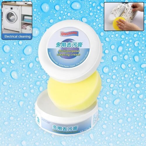 Shoe Cleaning Cream – Stain Remover for Sneakers, White Rubber Sole & Polish (260g)
