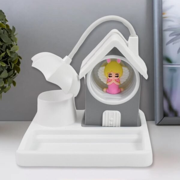 Cute Cartoon Home Design LED Desk Light with Plastic Base, Multi-Color (1 Pc)