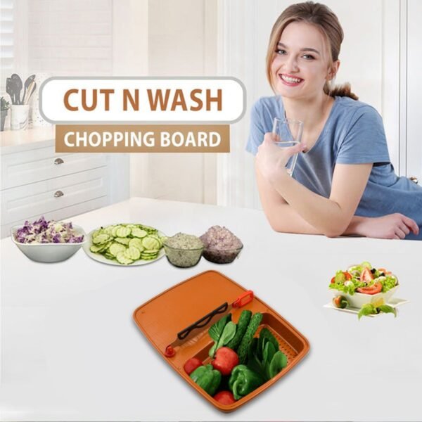 Cut & Wash Box & Tray – Versatile Kitchen Tool for Fruits & Vegetables