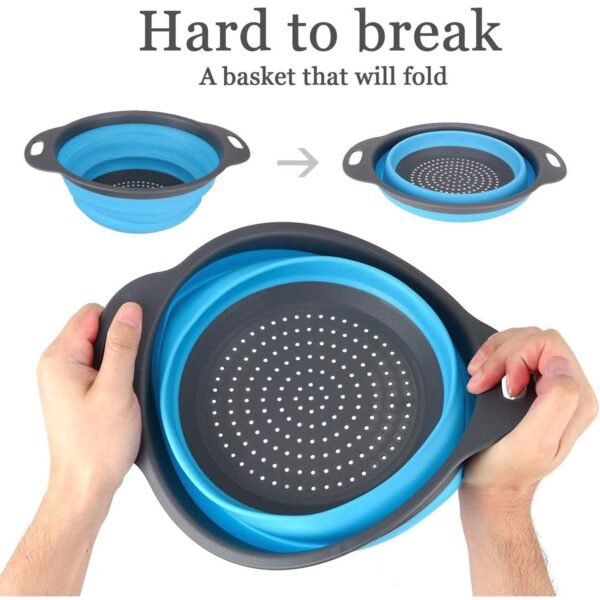 Round Sil Strainer – Foldable Multi-Use Kitchen Strainer for Cooking