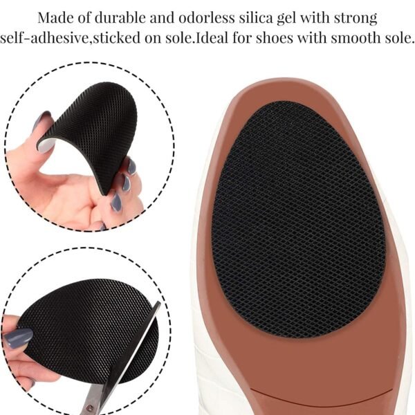 Non-Slip Shoe Pads, Rubber Shoe Sole Protector Pads,  for Ladies Shoes, High Heels