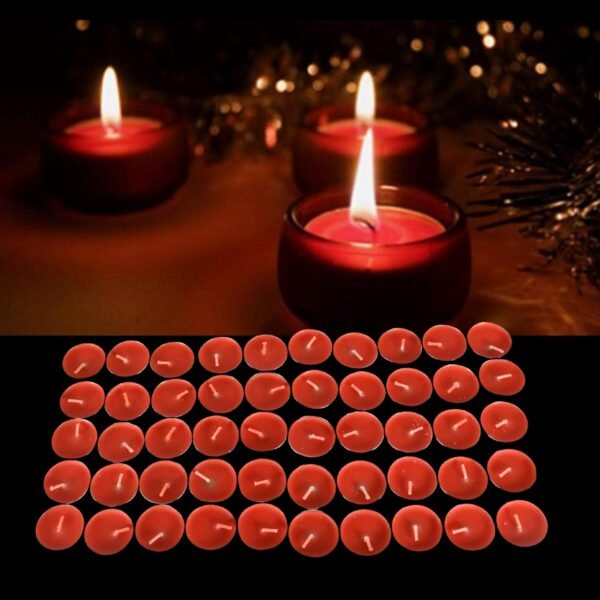 02_c9051e35-c401-4ce5-8b09-aeeaccdac265.jpg Tealight Candles Set, Smokeless Candles, Tealight Diwali Candles for Diwali, Home Decor, Decoration, Party, Festivals for Mood Dinners Parities Home Decoration Wedding Candle, Diwali (50 Pcs set)