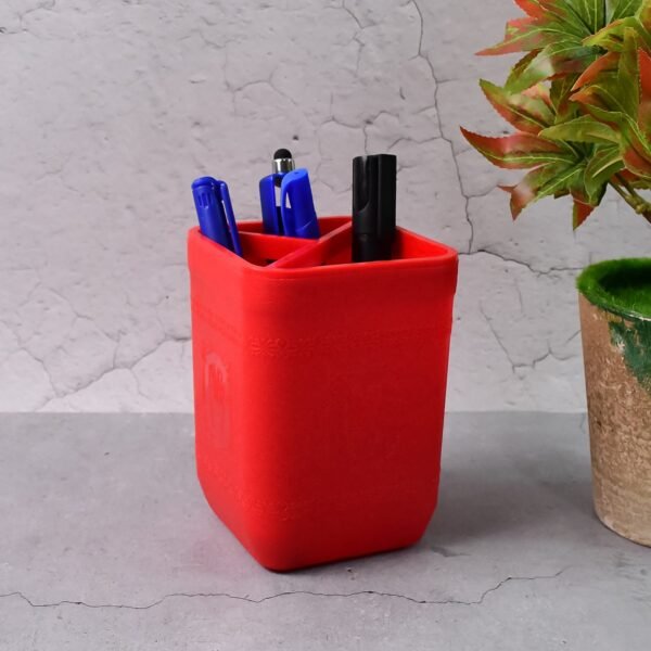 Officemate Pen Stand – Tri-Section Desk Organizer Stationery, Pens, Office Supplies