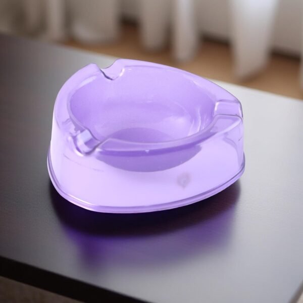 02_ccb6d5ed-6960-4d60-b9d1-44d9ba08c5ab.jpg Oblivion Transparent Pueple Plastic Ashtray (1 Pc)