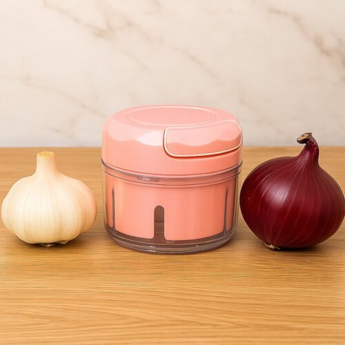 02_chopper.jpg Manual Mini Food Processor Vegetable Chopper Hand Pull String Onion Chopper (1 Pc)