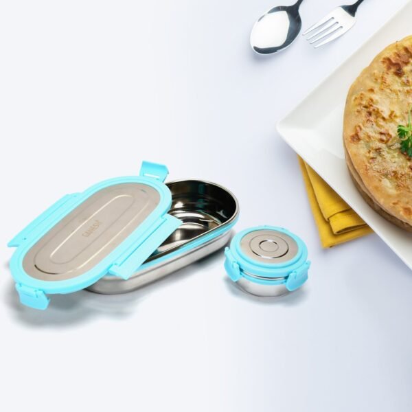 Ganesh Stainless Steel Lunch Box & Container Set of 2