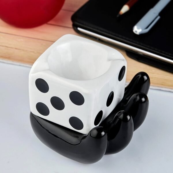 Colourful Smoking Ceramic Ashtray with Retro Vibes