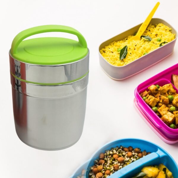LEAK-PROOF THERMOS FLASK FOR HOT FOOD, VACUUM INSULATED LUNCH BOX (1.8 L)