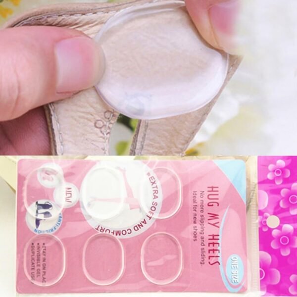 Silicone Shoe Insoles Pads, Mat Silicone Heel Pads (1 Pair)