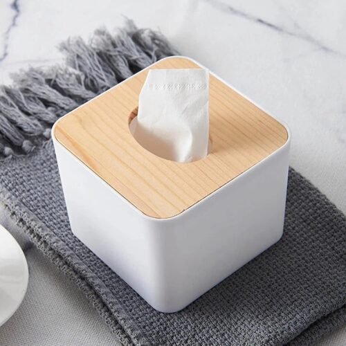 02_d6d15931-0497-4ddd-a53a-546258d22ebb.jpg Tissue Box Desktop Stand Bamboo Tissue Cover Box Rectangular Paper Towel Holder Removable Tissue Dispenser for Bathroom Vanity Countertop Bedroom Car Holder Paper Towels Dispenser (1 Pc )