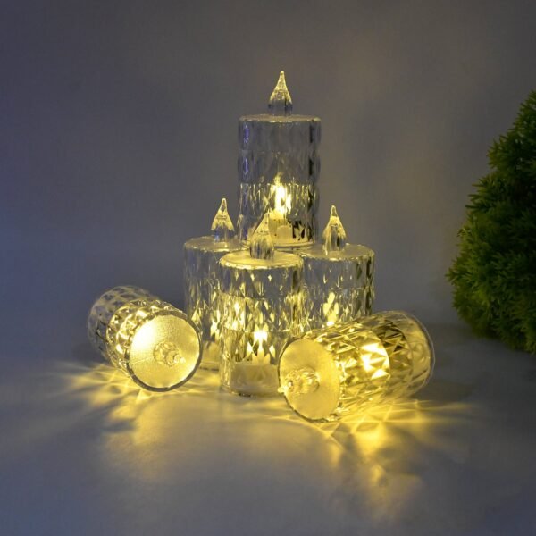 02_d9c0600b-5465-439d-8195-a246fd96eea5.jpg LED Crystal Effect Flameless Candle Light Set (5 Pc)