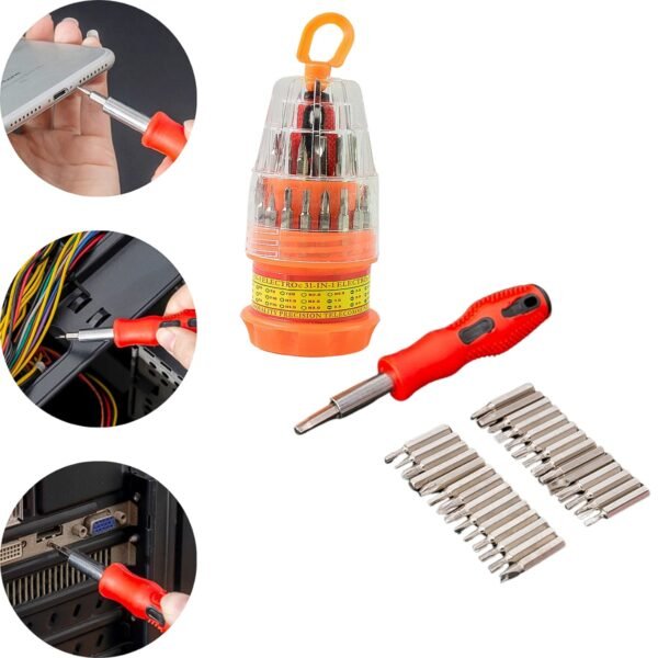 31in1 Magnetic Screwdriver Set with 30 Bits Professional Tool Kit (4 Pc Set)