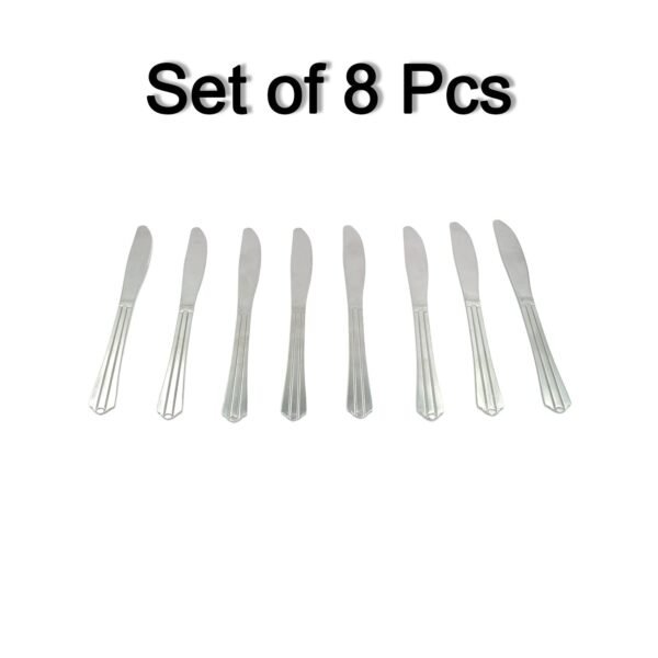 8 Pieces Dinner Knife Cutlery Set Used for Salad sandwich and Portable