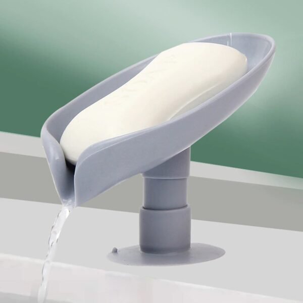 Self Draining Soap Holder for Bathroom Leaf Shape Soap Tray