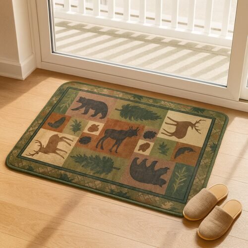 02_door-mat.jpg Premium Soft Anti-Slip Floor Mat - (1 Pc / 80x50 Cm / mix design / color)