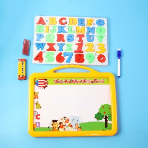 02_drawing-board.jpg 2-in-1 Kids Writing Board Set – Double-Sided Whiteboard & Blackboard